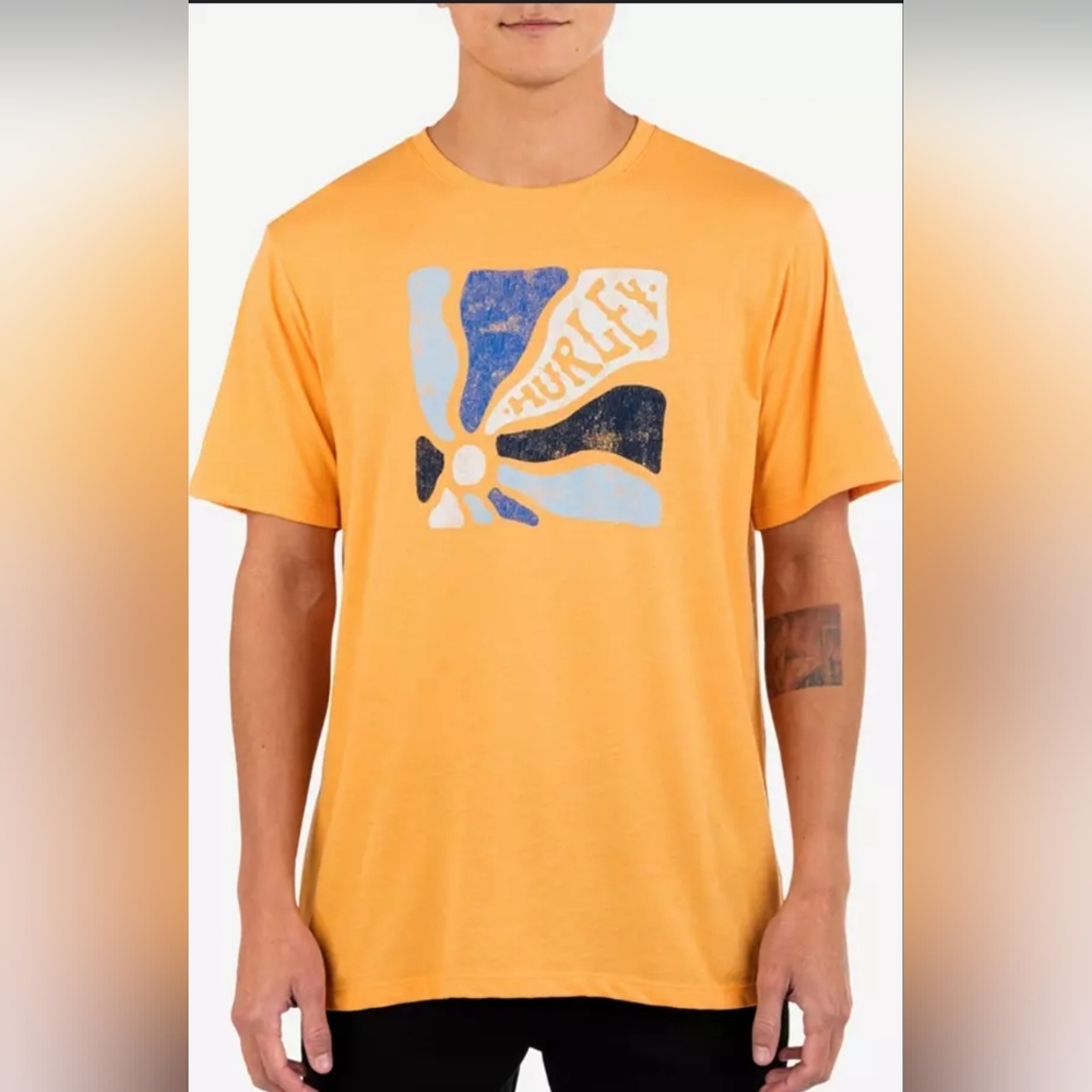 Hurley Men's Everyday Sun Flower T-Shirt Size NEW!